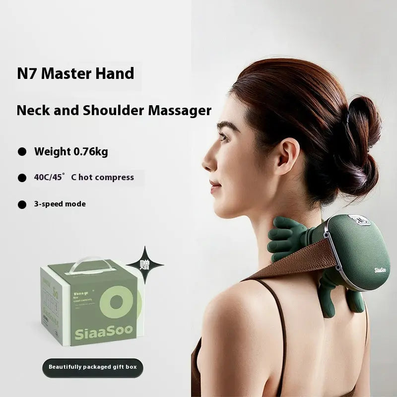 Electric Neck And Shoulder Muscle Massager Wireless Shoulder And Back Kneading M