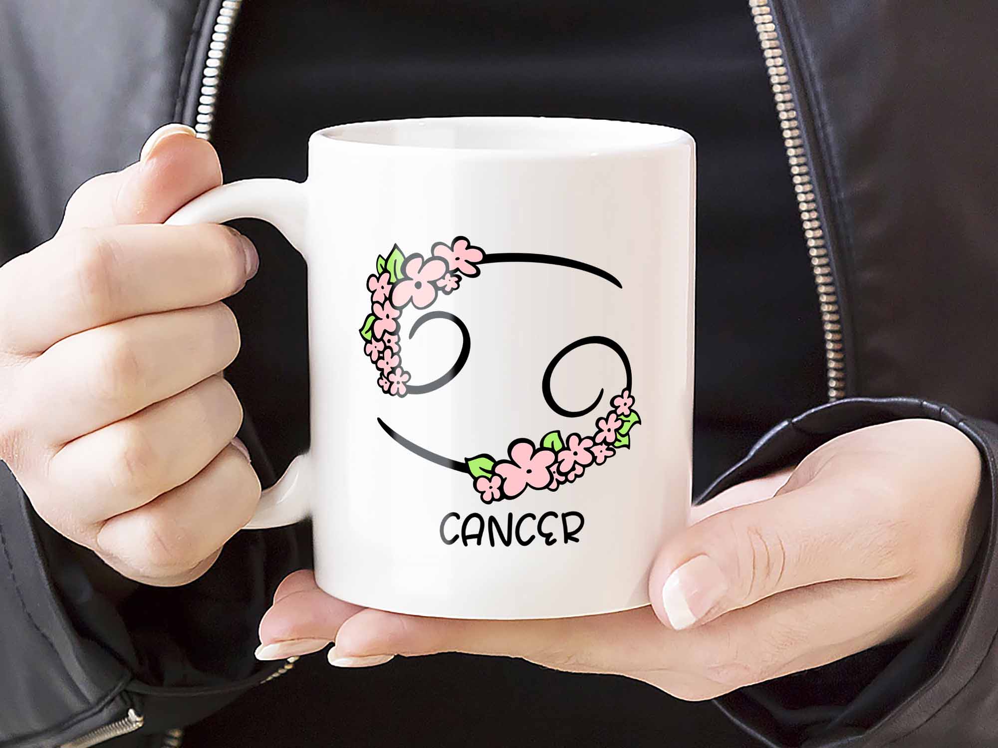 Cancer Flower Coffee Mug