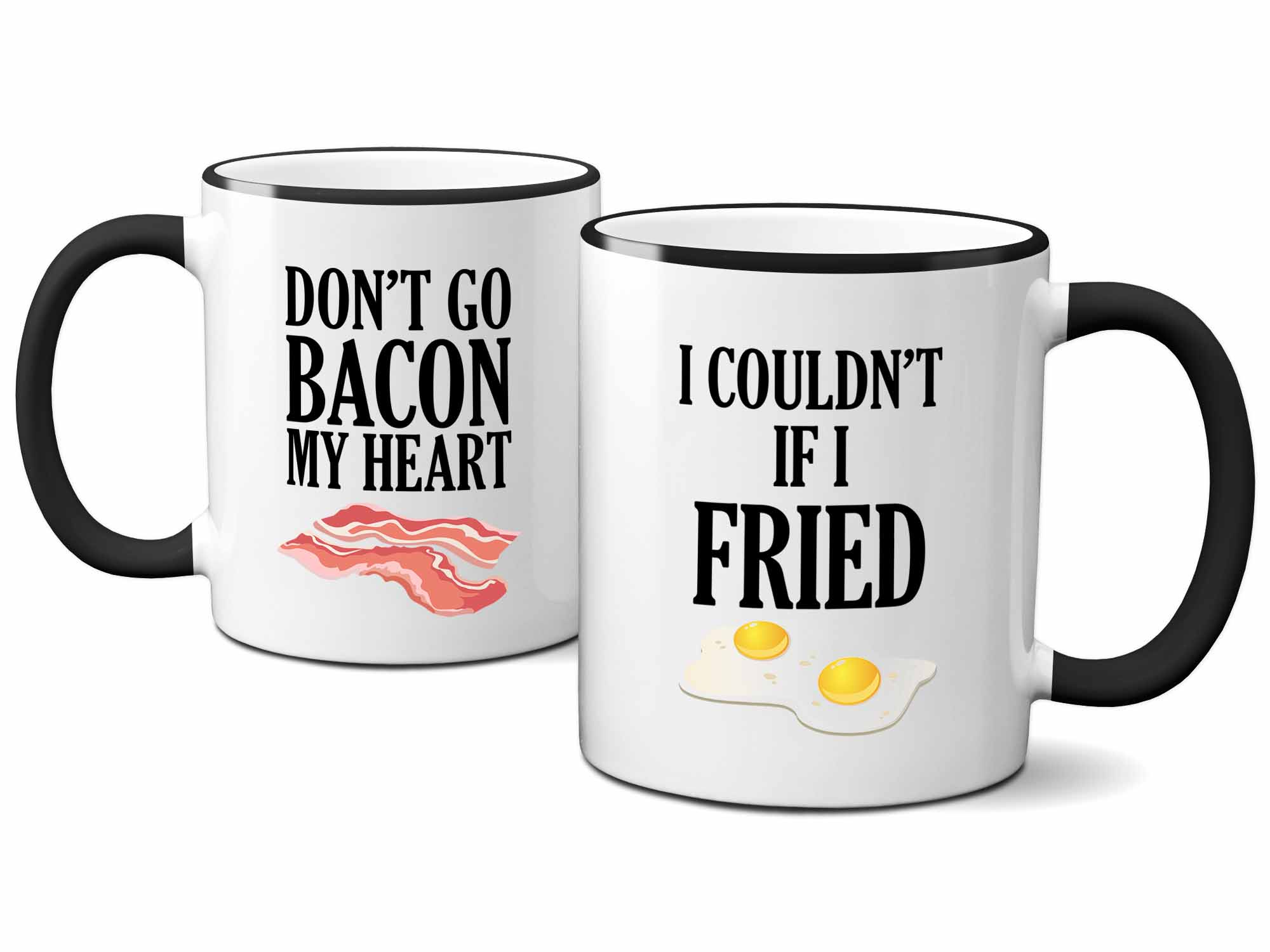 Bacon and Eggs Couples Coffee Mug Set