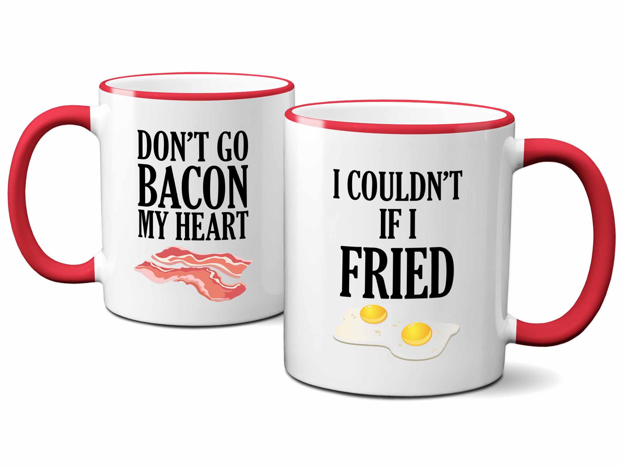 Bacon and Eggs Couples Coffee Mug Set