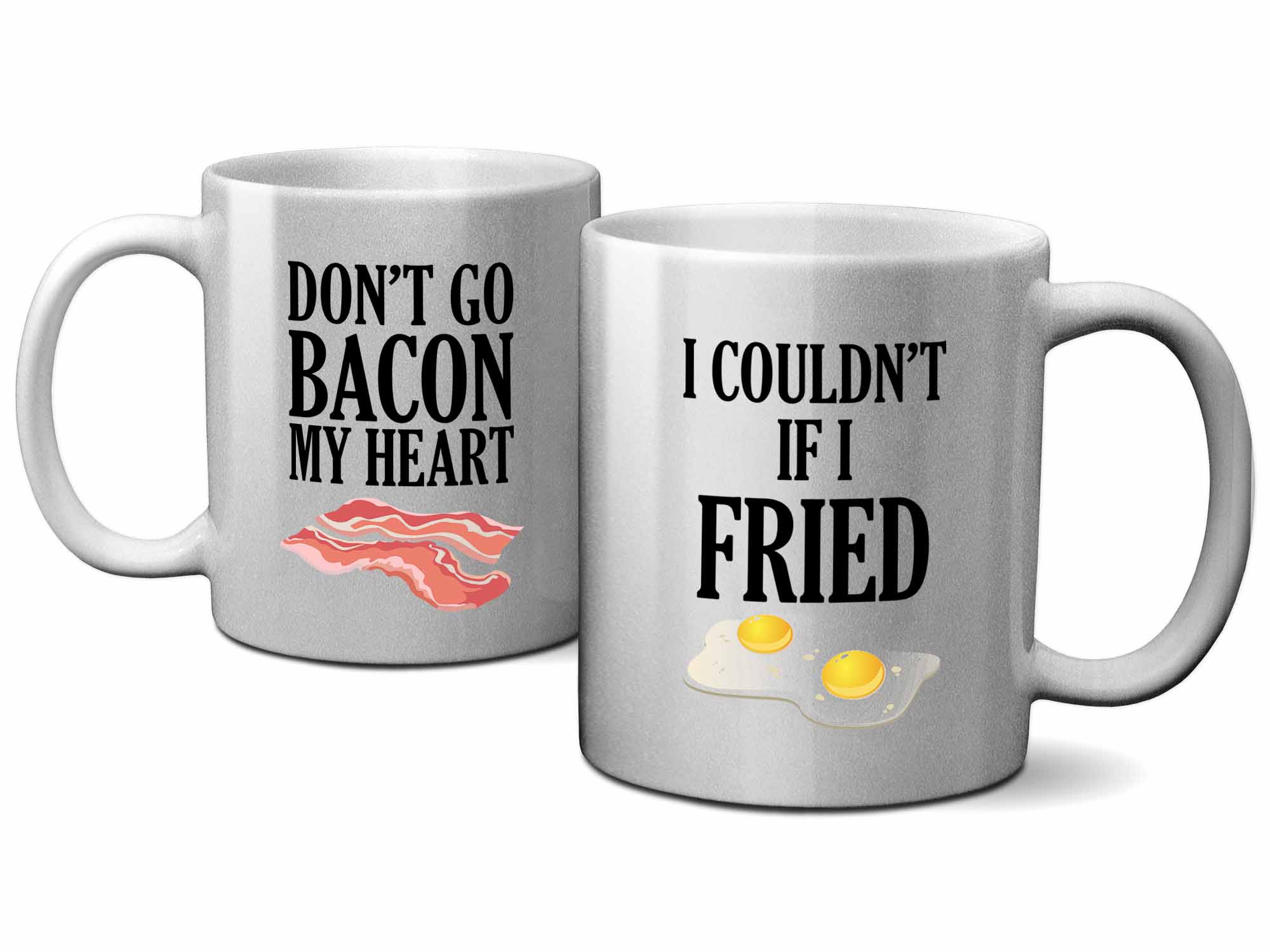 Bacon and Eggs Couples Coffee Mug Set