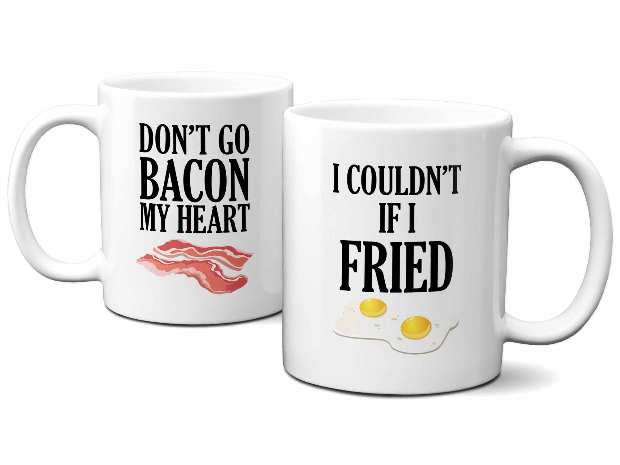 Bacon and Eggs Couples Coffee Mug Set