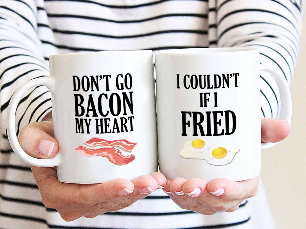Bacon and Eggs Couples Coffee Mug Set