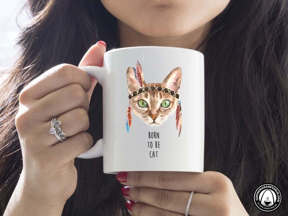 Born to Be Cat Coffee Mug