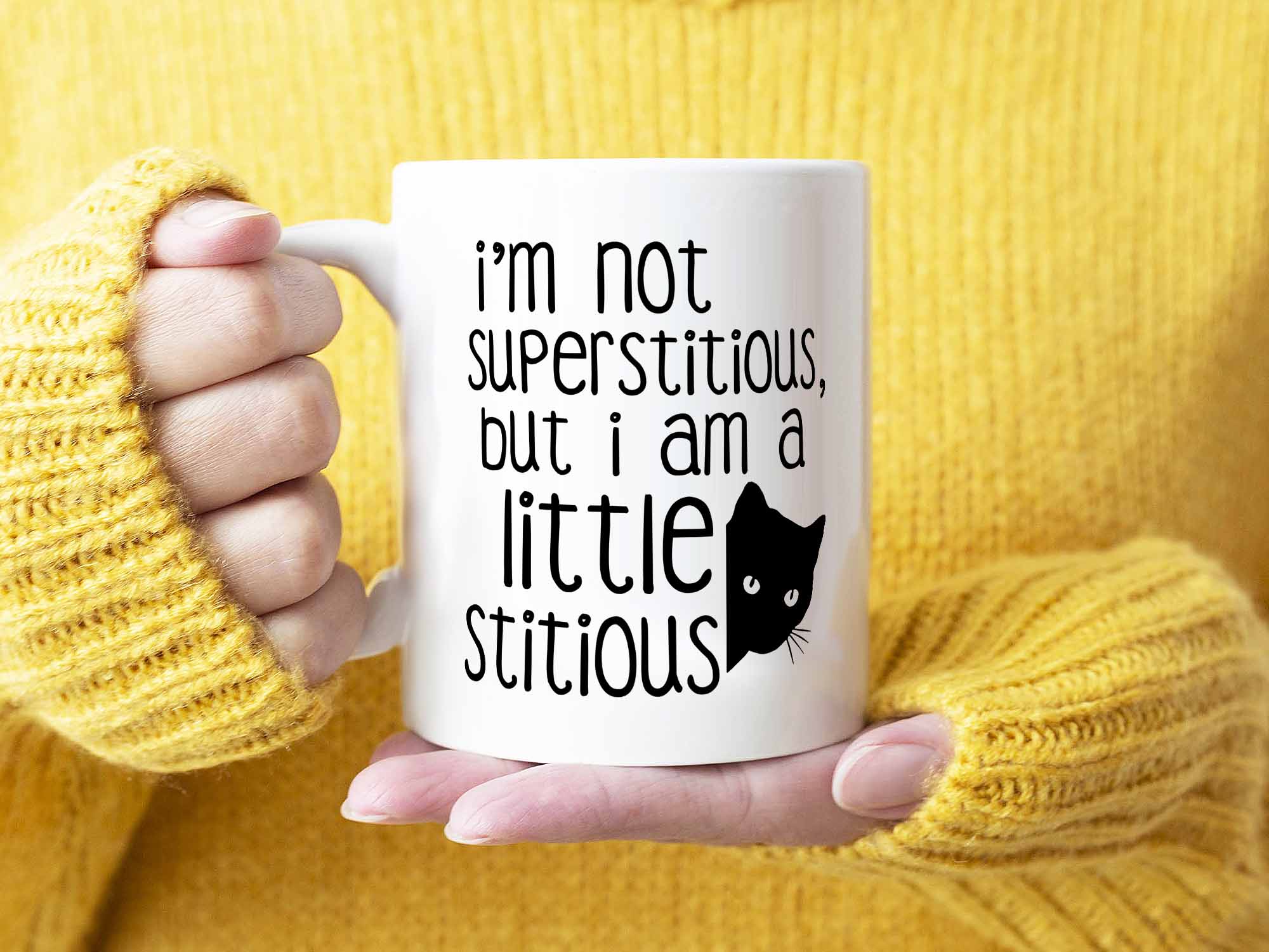 A Little Stitious Coffee Mug