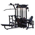 4 Stack Megatron Compact Multi-Gym  - Muscle D Fitness - Space Saving - Leg Extension & Curl, Lat Pull, Low Row, Multi-Press