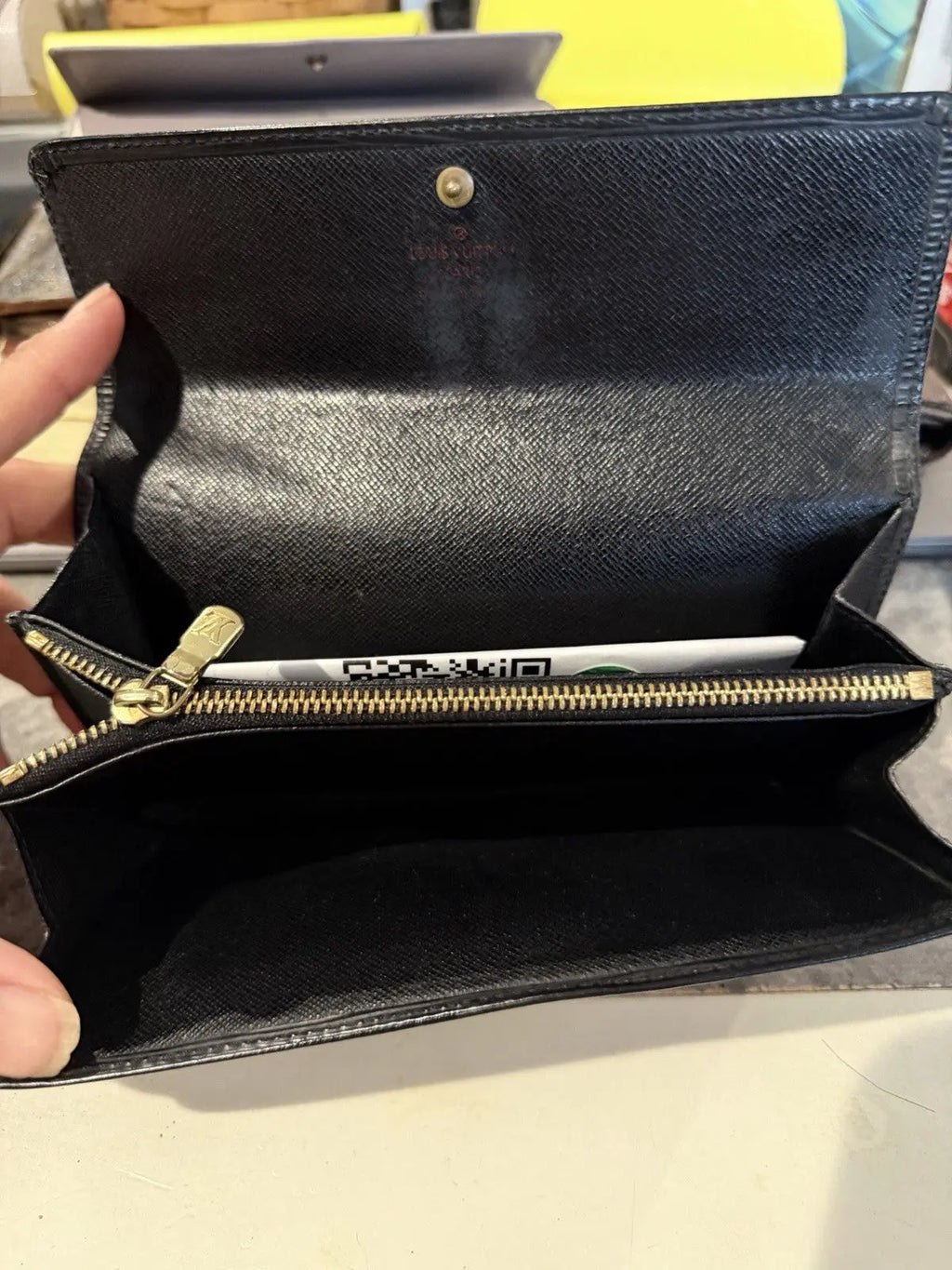 Louis Vuitton Black Epi Leather Wallet