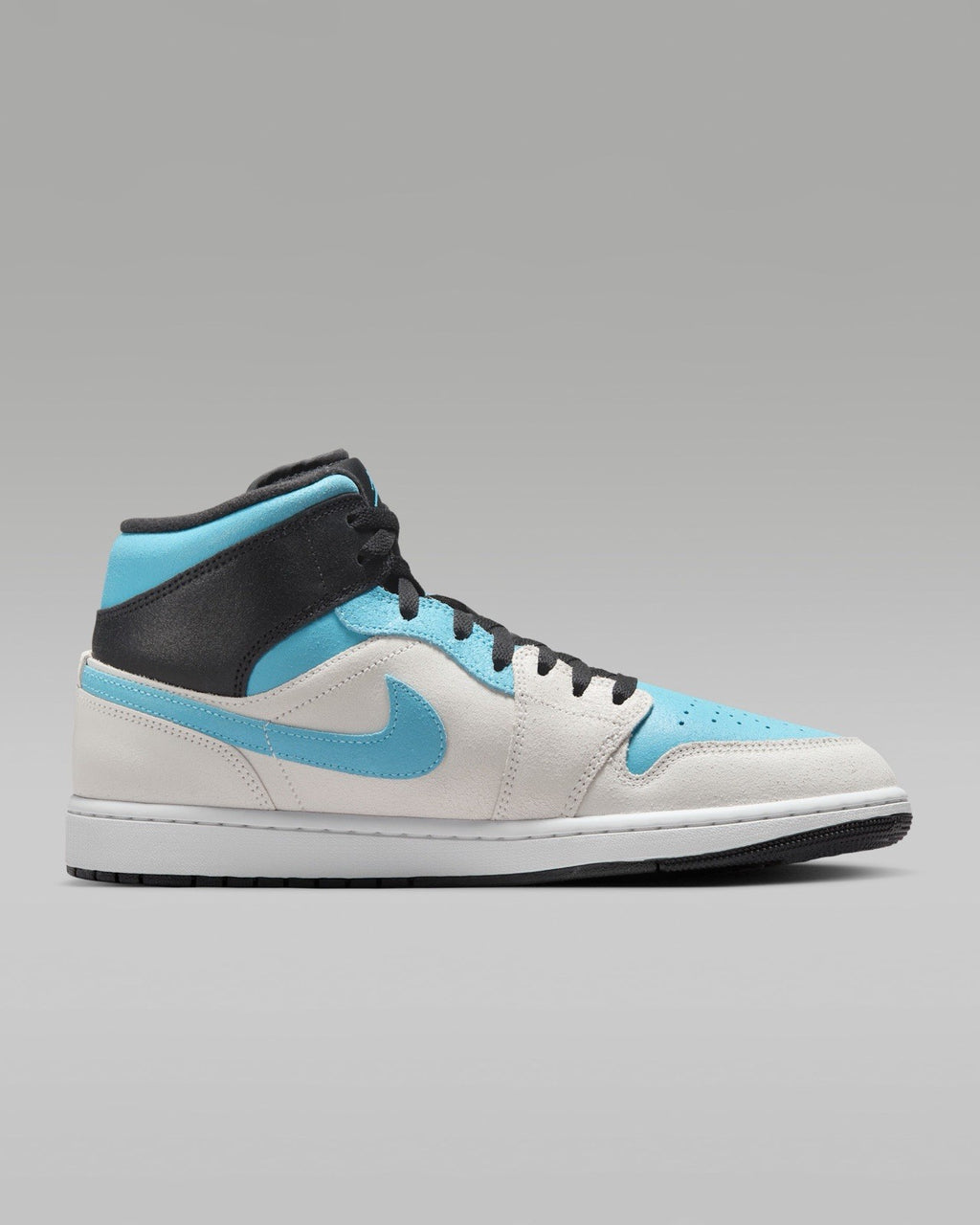 Air Jordan 1 Mid SE Summit White/Blue Chill Black Size 11 Shoes