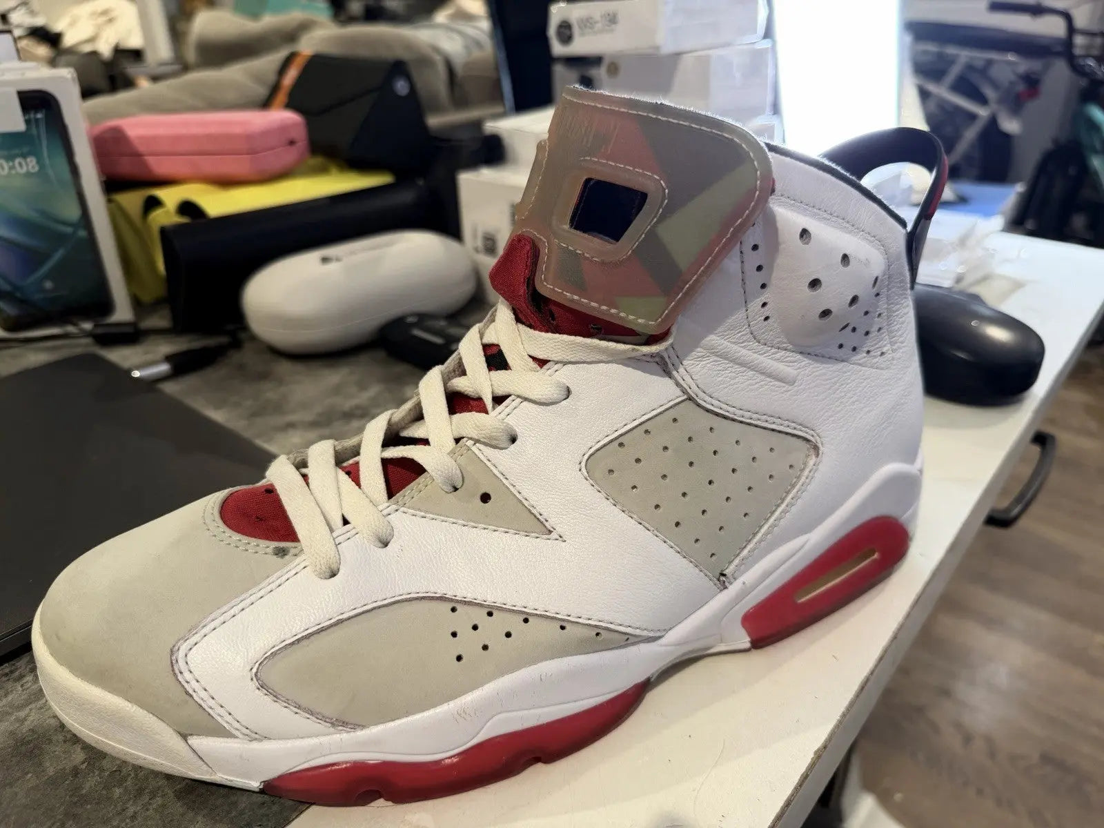 Size 12 Nike Air Jordan Retro VI 6 Retro Hare Grey White True CT8529-062 DS