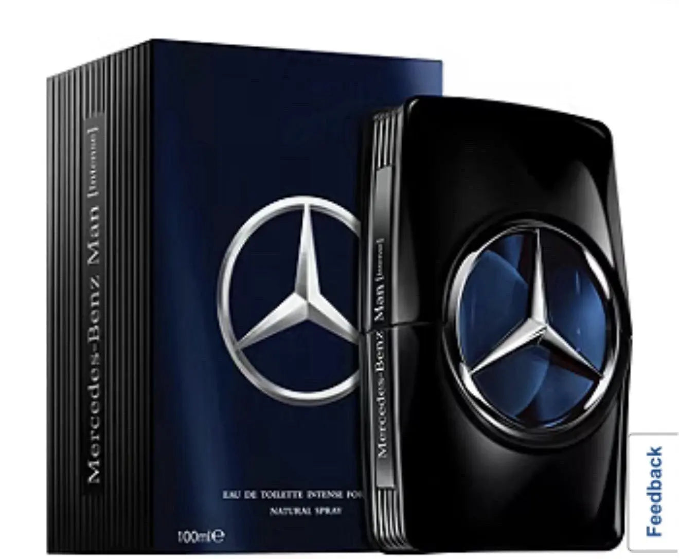 MERCEDES-BENZ  INTENSE FOR MEN-EDT-SPRAY-3.4 OZ-100 ML-AUTHENTIC-MADE IN FRANCE