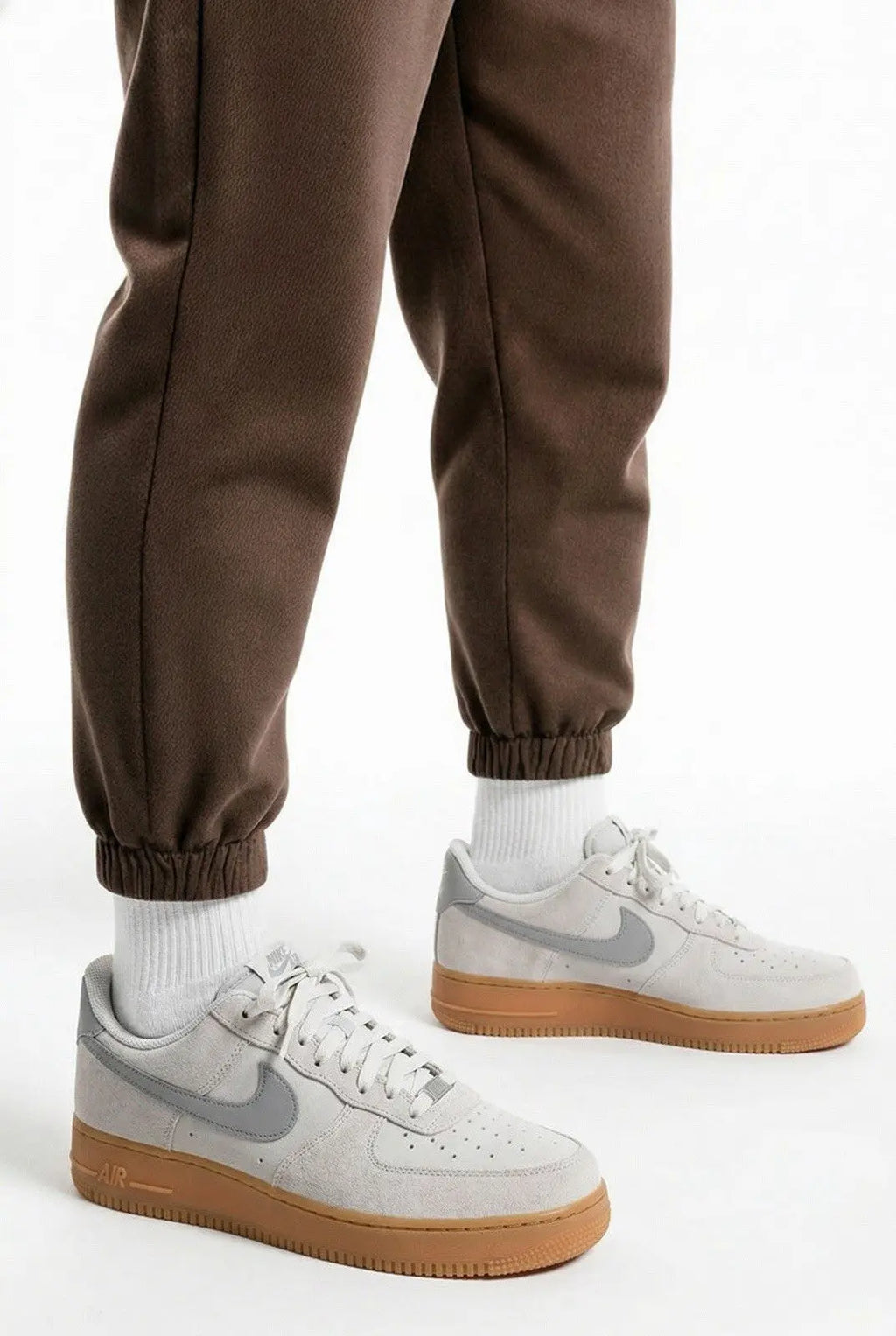 Nike Air Force 1 '07 LV8 Gum Pack Phantom Light Smoke FQ8714-002 Suede Shoes 11