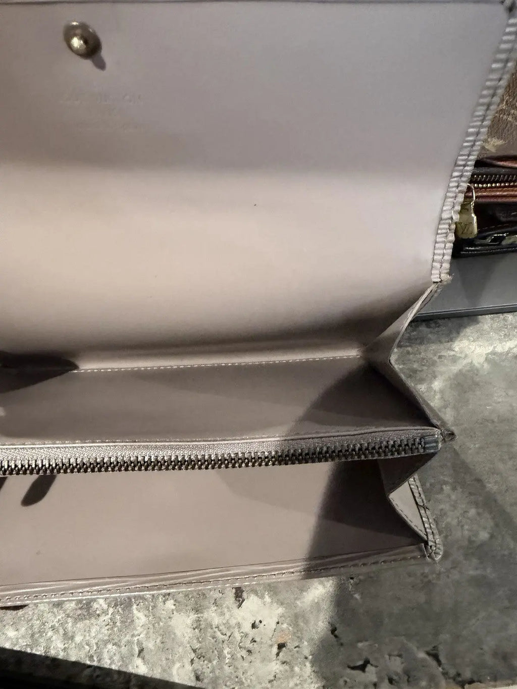 Louis Vuitton Epi Leather Sarah Long Wallet LAVENDER Color
