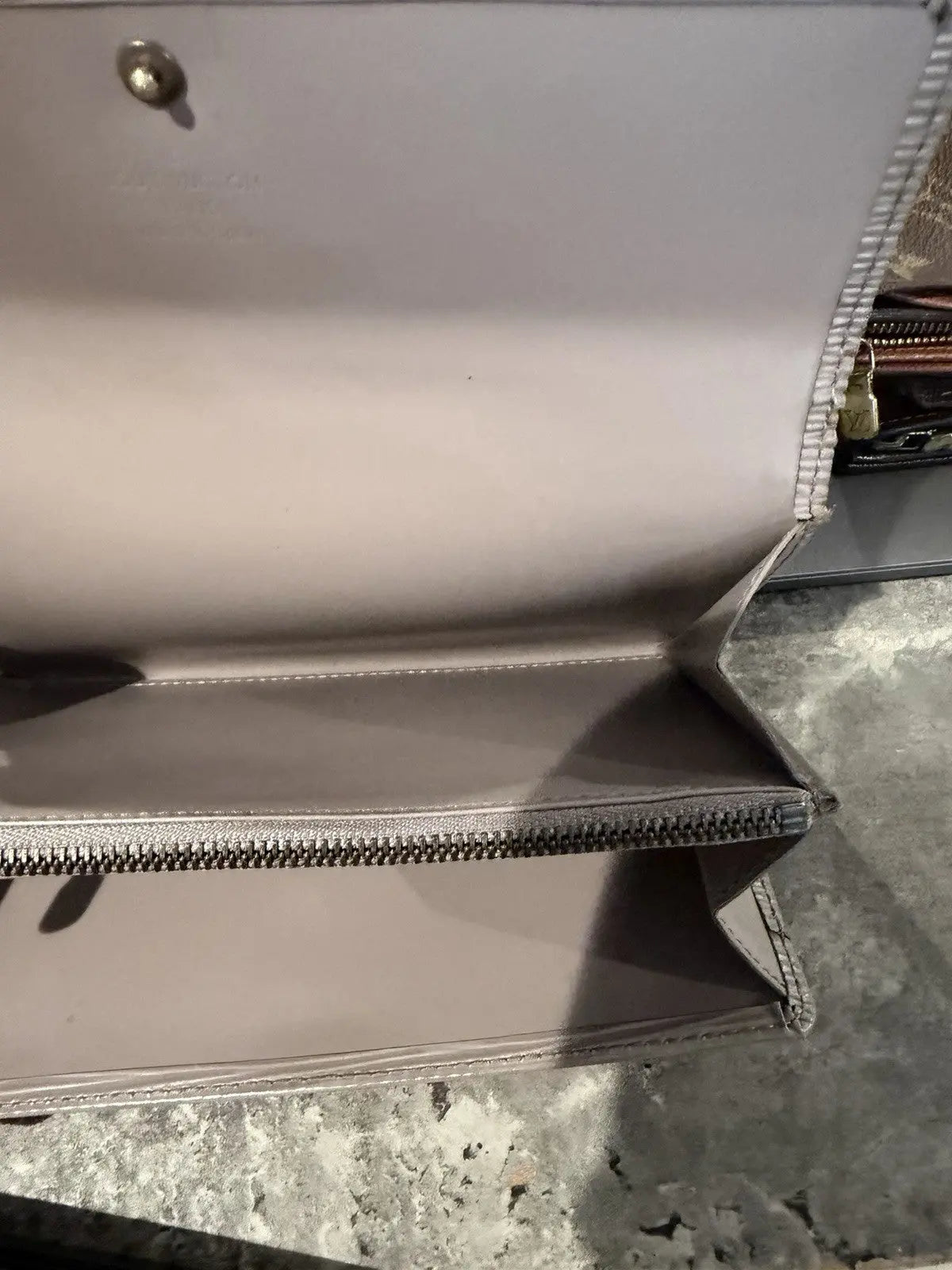 Louis Vuitton Epi Leather Sarah Long Wallet LAVENDER Color