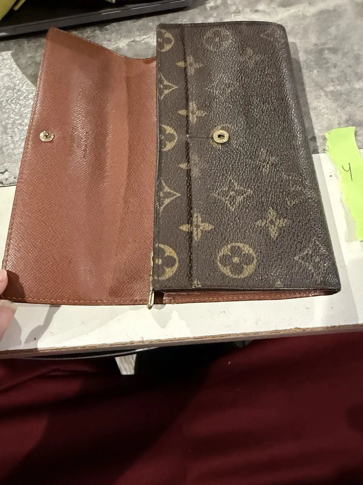 Louis Vuitton Monogram Pochette Sarah Long Wallet 100% Authentic Comes With Coa