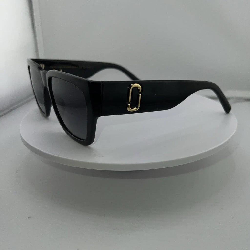 Marc Jacobs Square Logo Polarized Sunglasses Marc 646/S 08AWJ Black 57mm