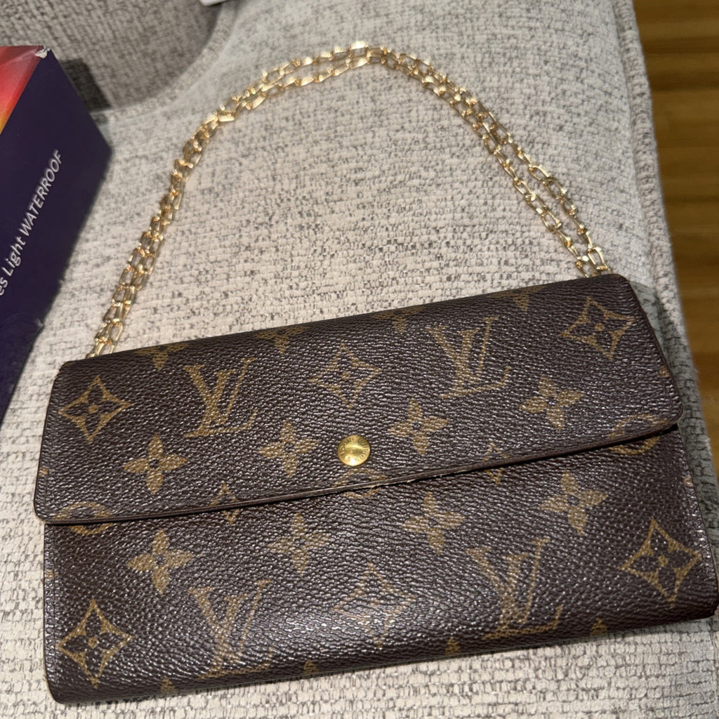 Louis Vuitton Porte Monnaie Monogram Pochette Credit Long Wallet (M61725)