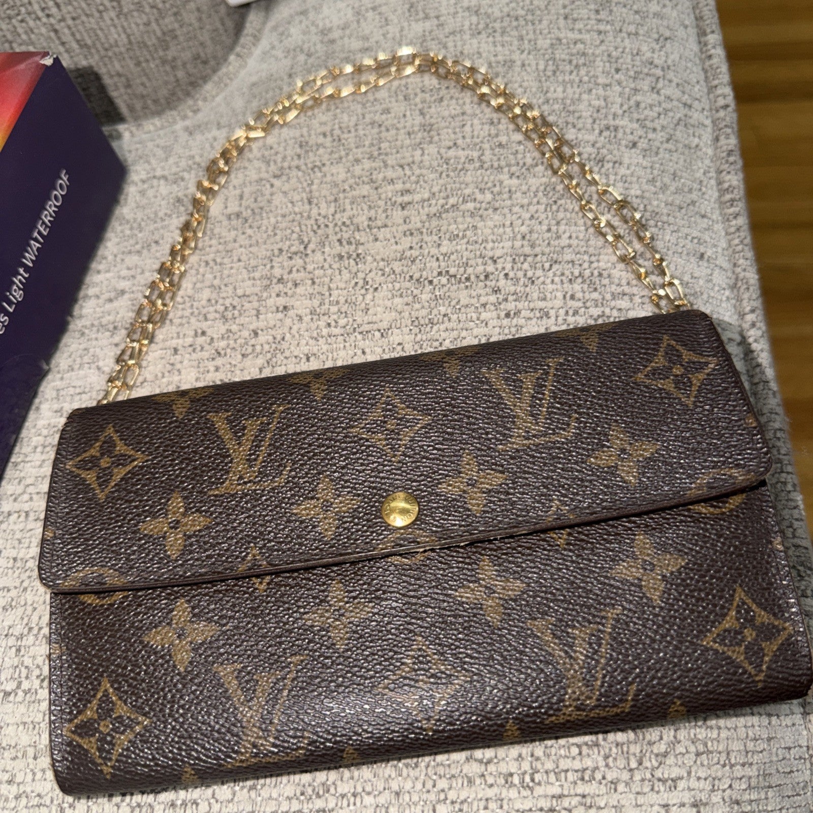 Louis Vuitton Porte Monnaie Monogram Pochette Credit Long Wallet (M61725)