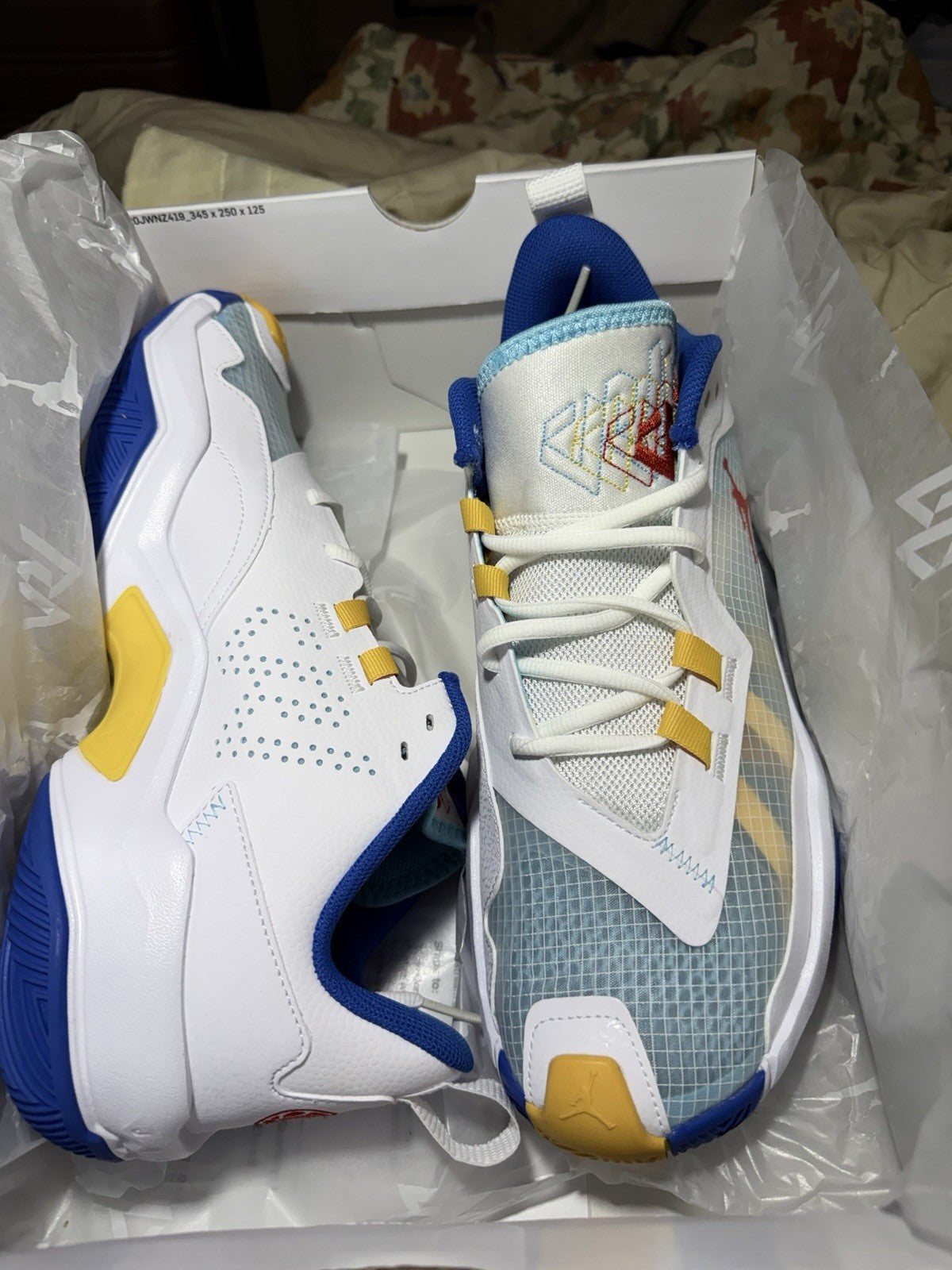 Air Jordan One Take 4 White Lagoon Pulse Size 11 Mens Shoes