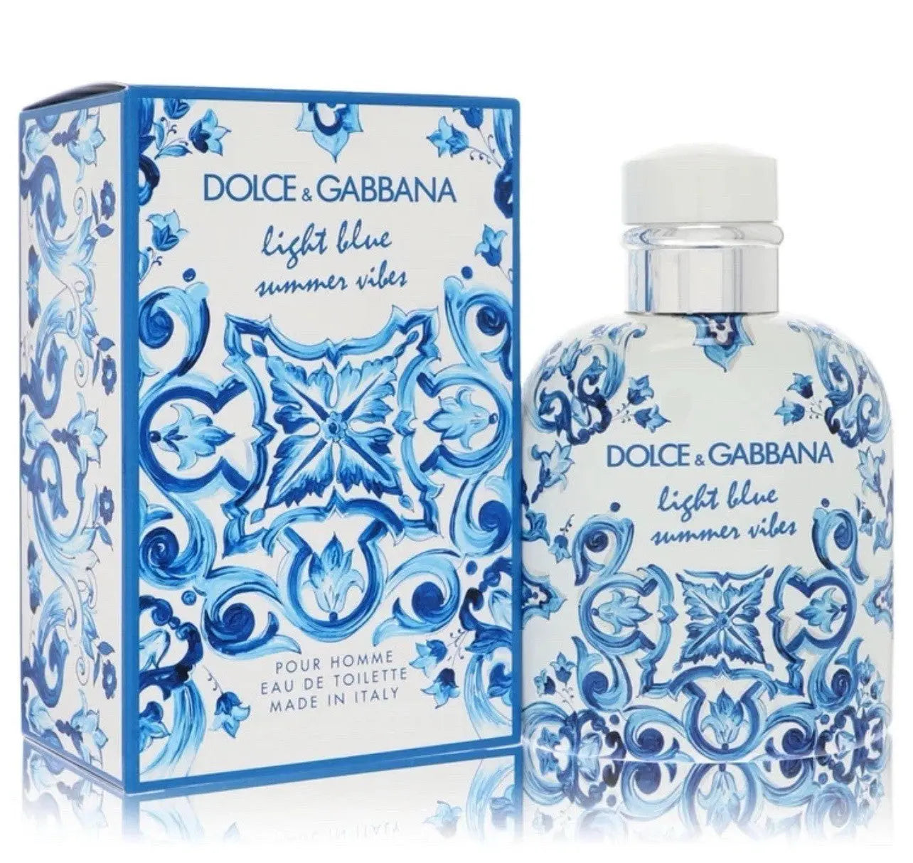 Dolce&Gabbana Men Light Blue Summer Vibes Pour Homme Eau de Toilette Spray 4.2Oz