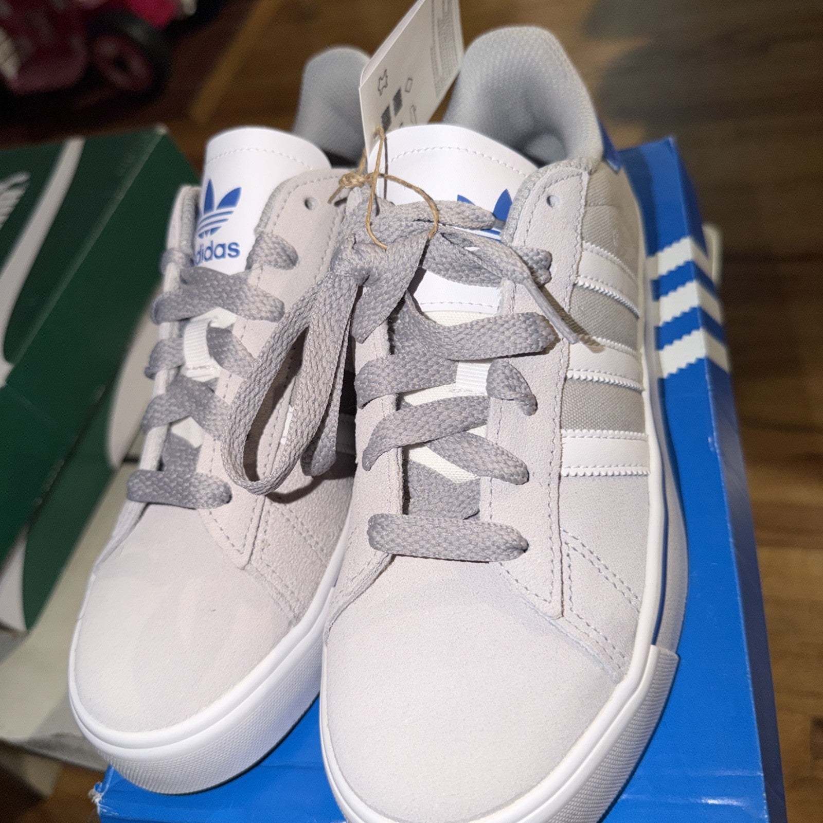 Adidas Campus Vulc Grey Bluebird Size 5.5