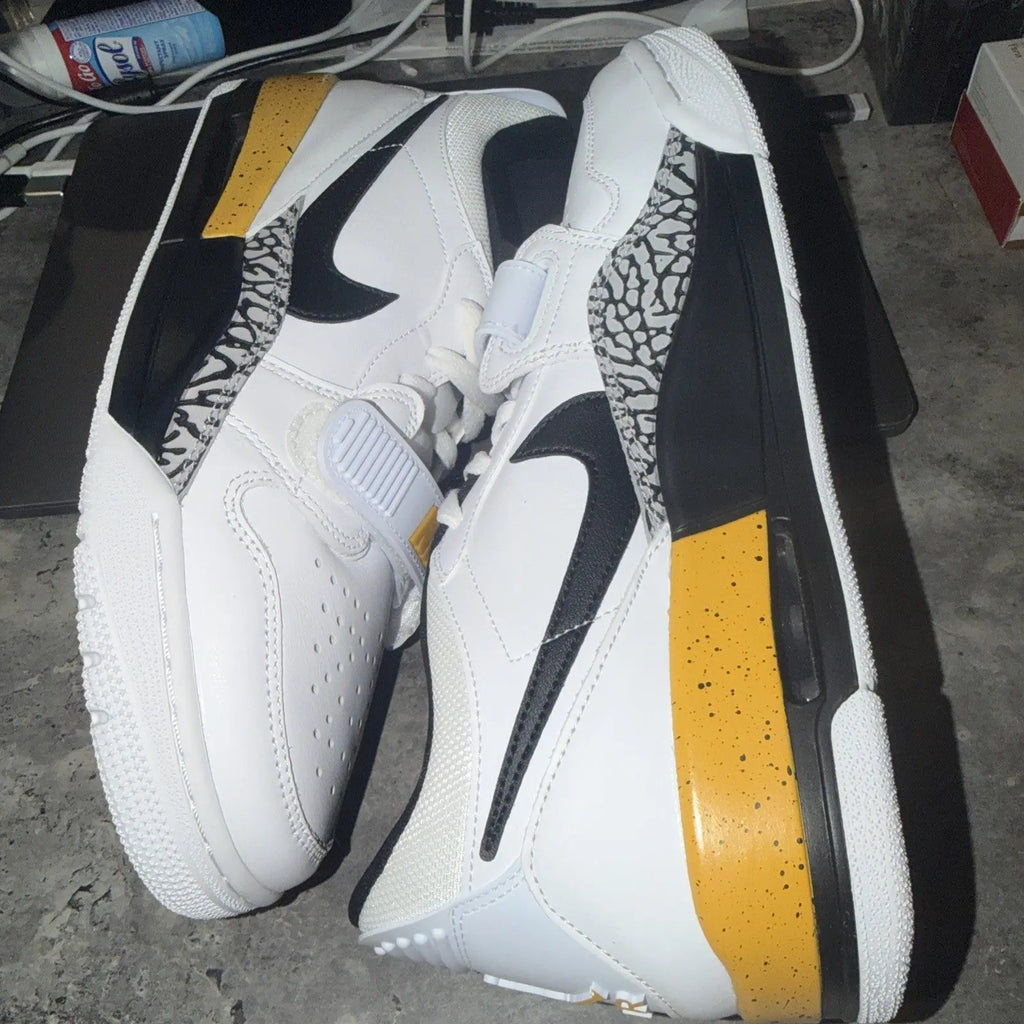 Nike Air Jordan Legacy 312 Size 10 Men White Yellow Ochre Black  Cement Shoes