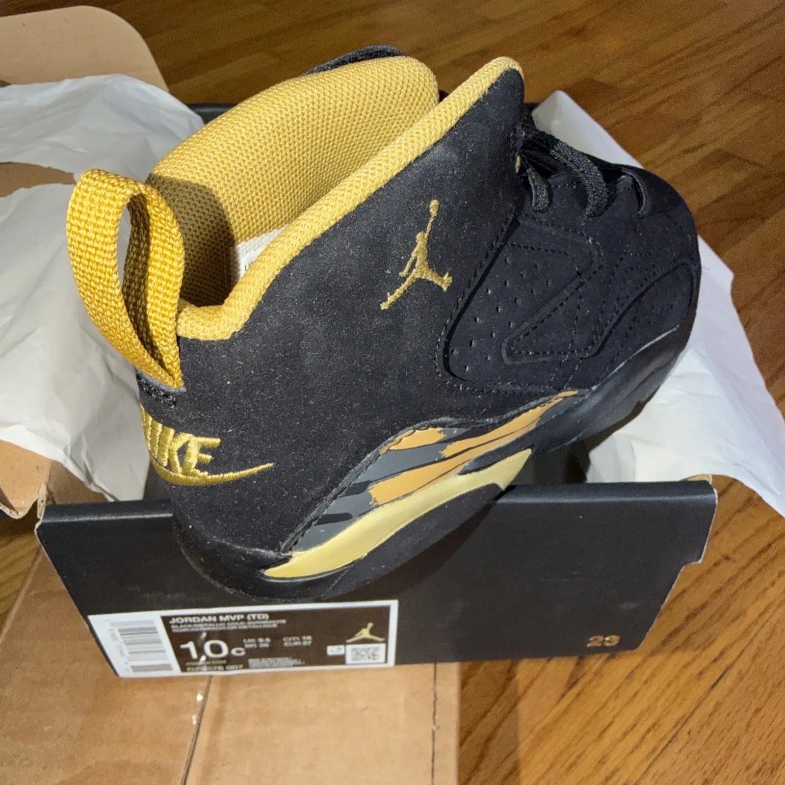 Jordan MVP (TD)  Black Metallic Gold Anthracite Size 10C