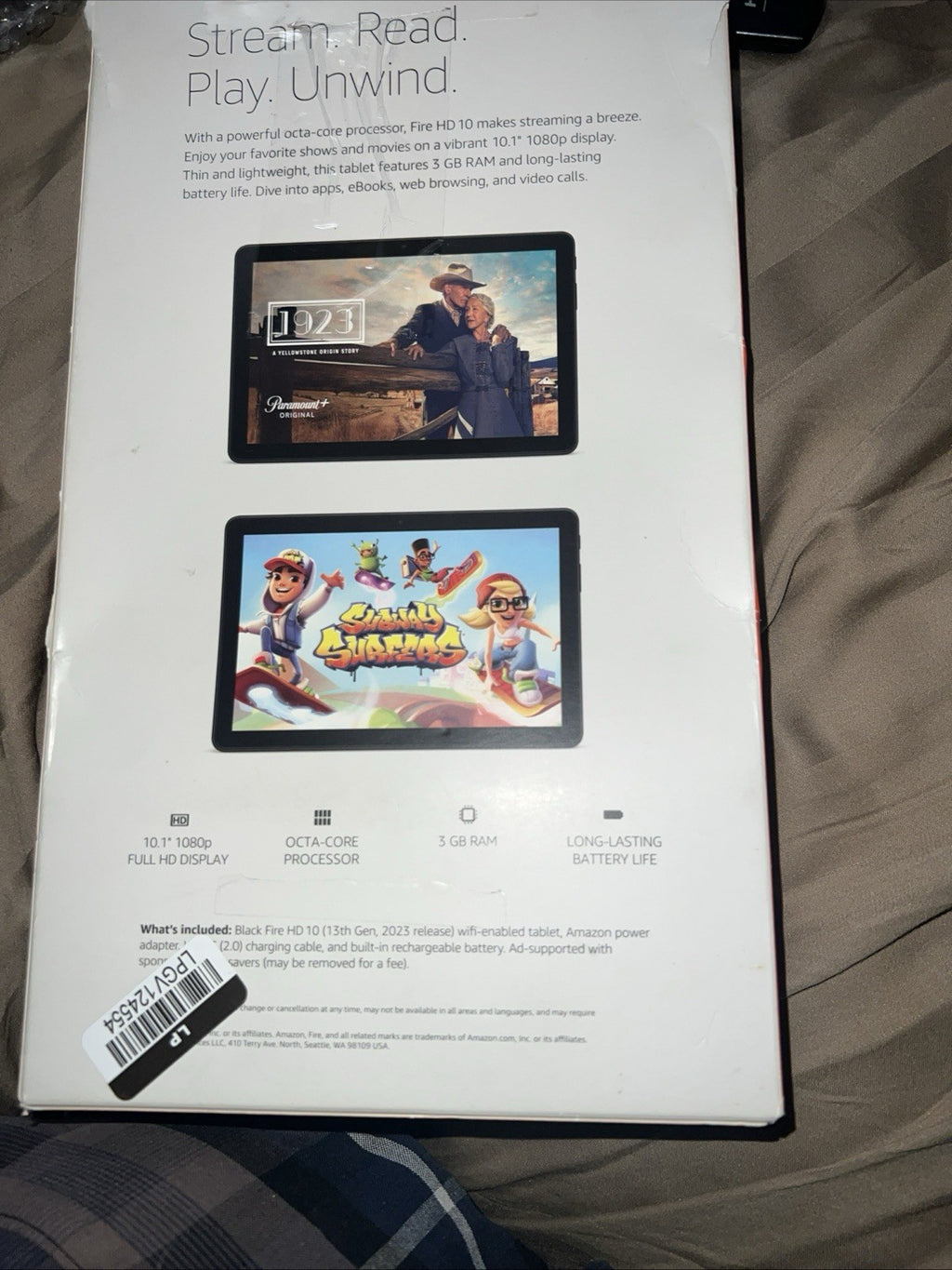 Amazon Fire He 10 Tablet 32 GB13 Th Gen