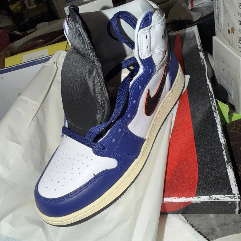 Air Jordan 1 Retro High Oh Gs White Black Neutral Grey Size 6.5Y Fd1437 100