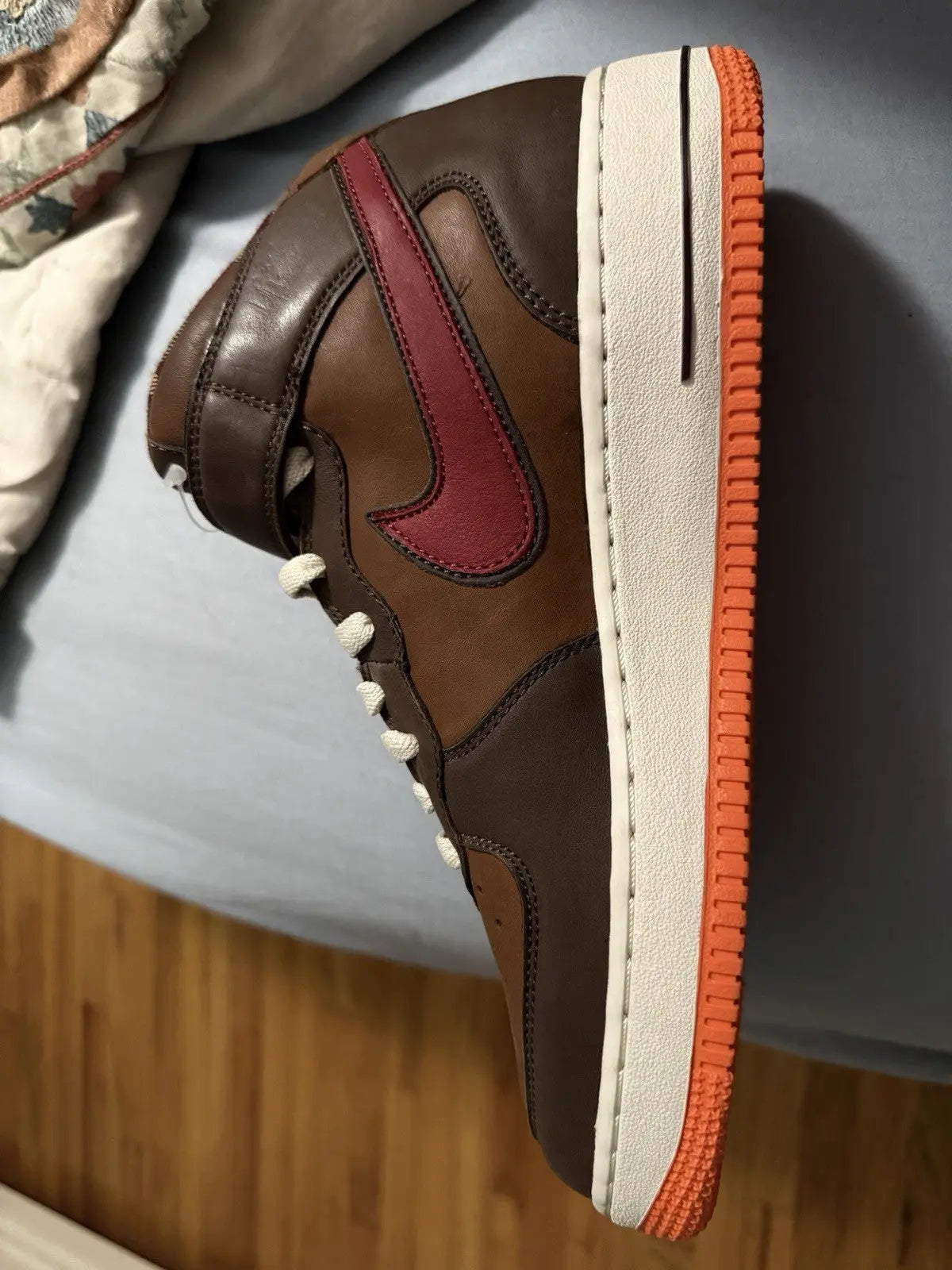 Nike Air Force 1 Mid Premium Brown Size 8.5 Brand New 310277 261