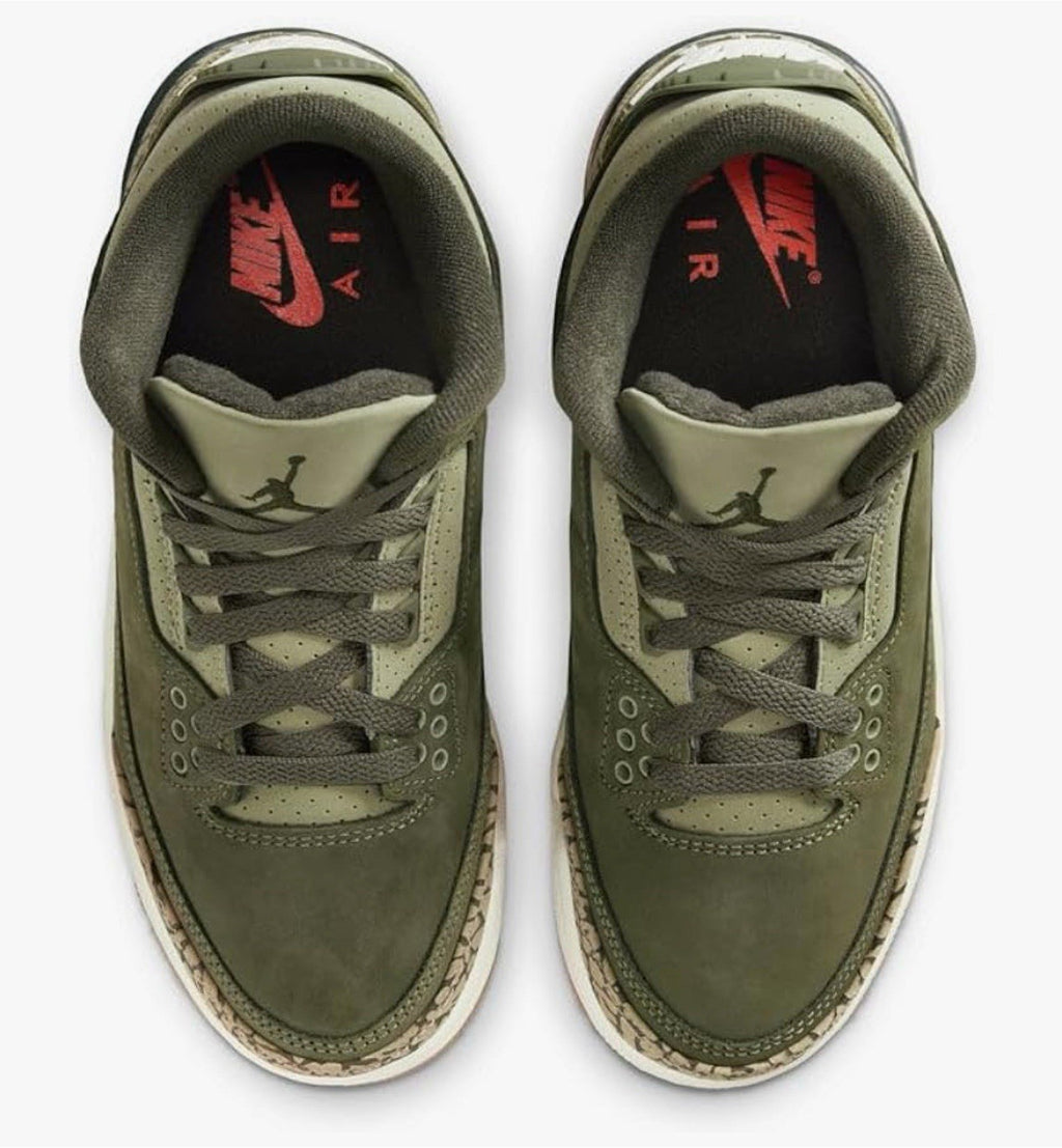 Air Jordan 4 Retro Shoes Youth Medium Olive FB9928-200 Nike Sneakers