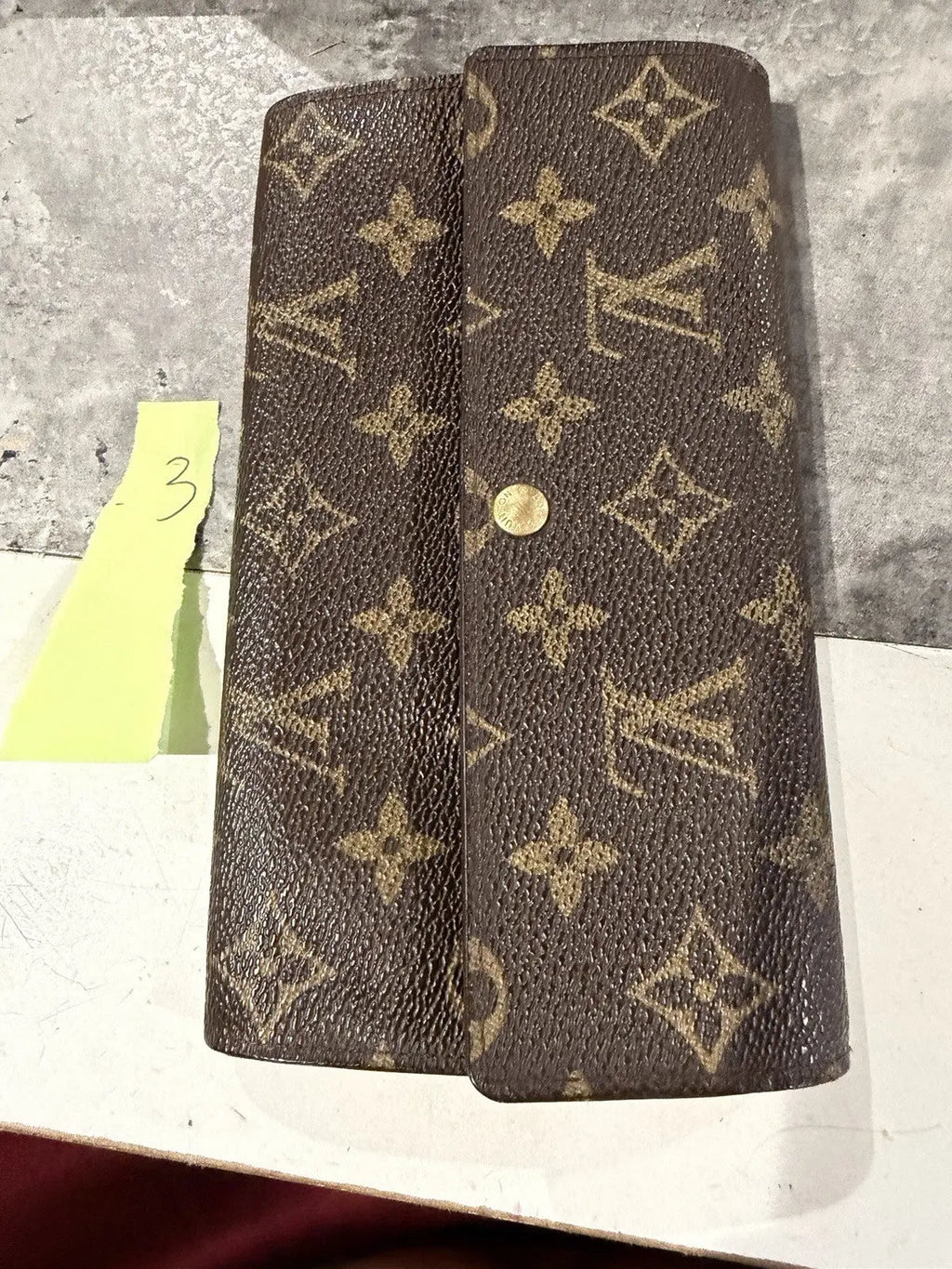 Louis Vuitton Monogram Pochette Sarah Long Wallet 100% Authentic Comes With Coa