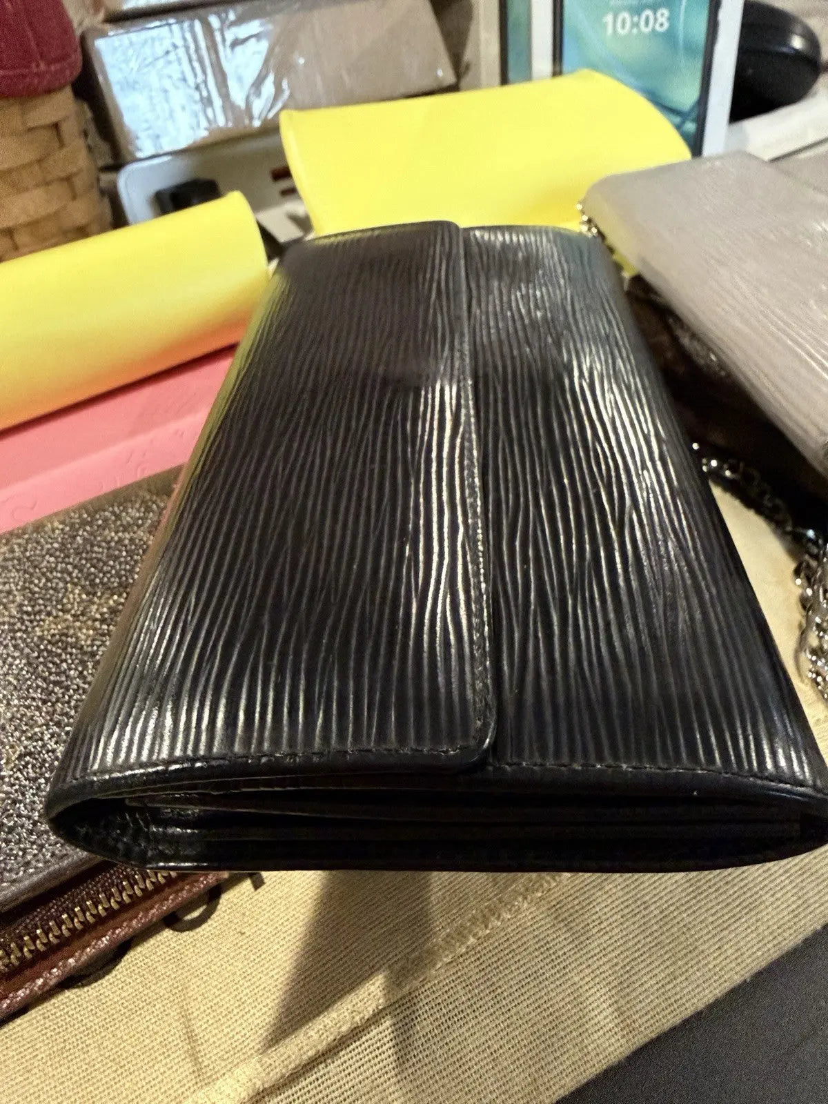 Louis Vuitton Black Epi Leather Wallet