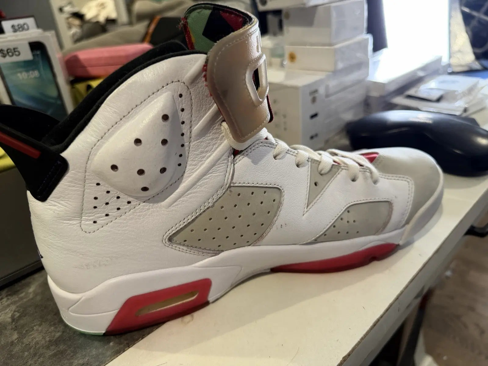 Size 12 Nike Air Jordan Retro VI 6 Retro Hare Grey White True CT8529-062 DS