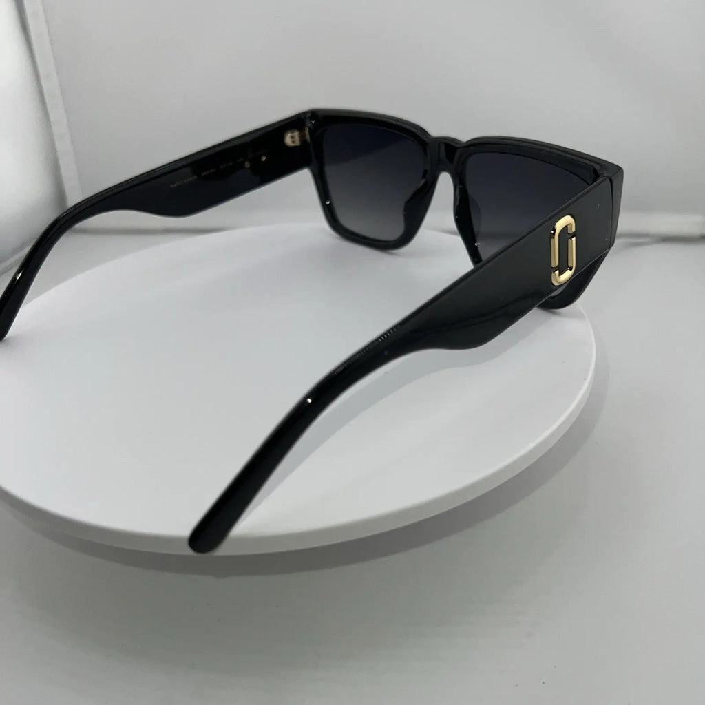 Marc Jacobs Square Logo Polarized Sunglasses Marc 646/S 08AWJ Black 57mm
