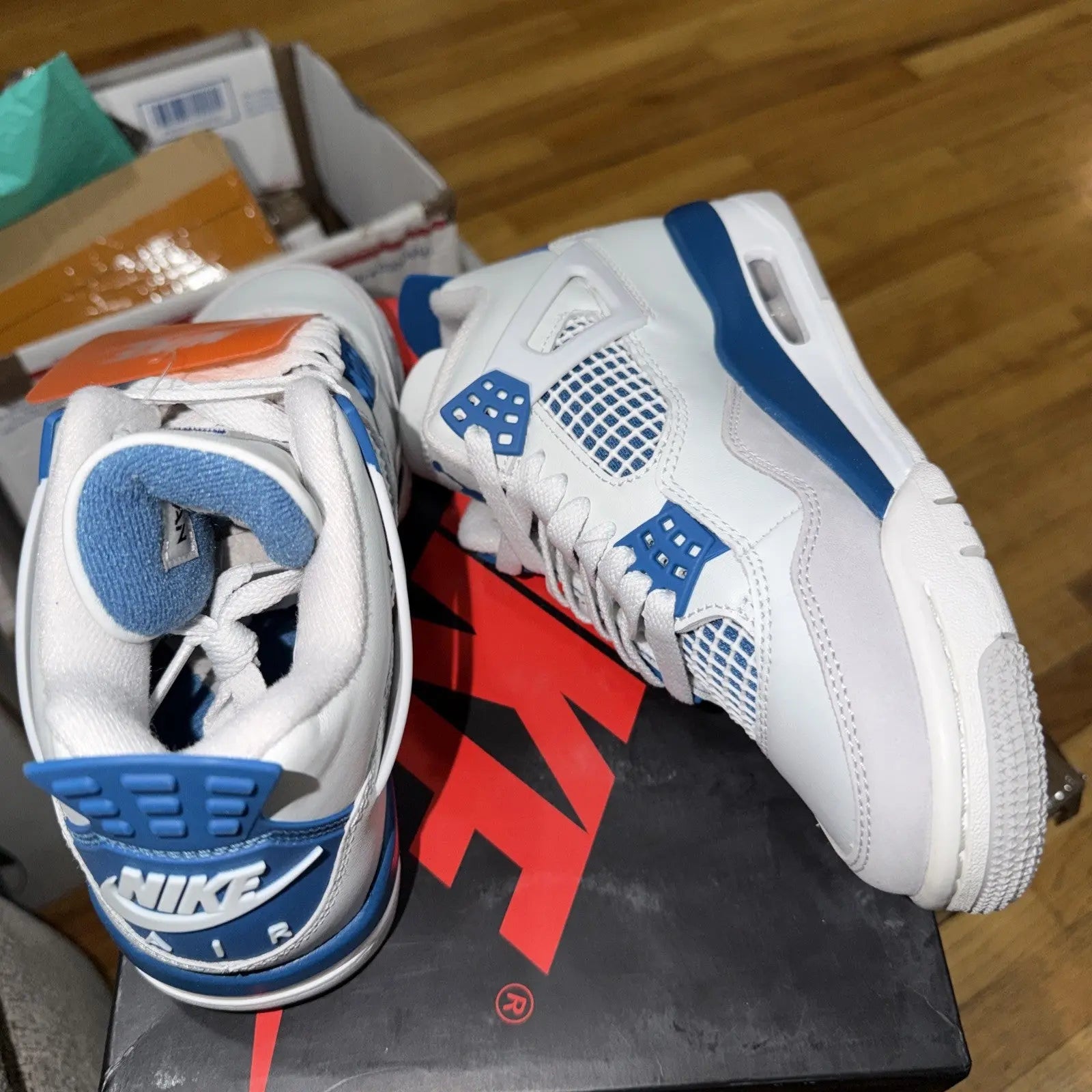 Nike Air Jordan 4 Retro Military Blue (GS) HF4281-141 Size 3.5Y Shoes