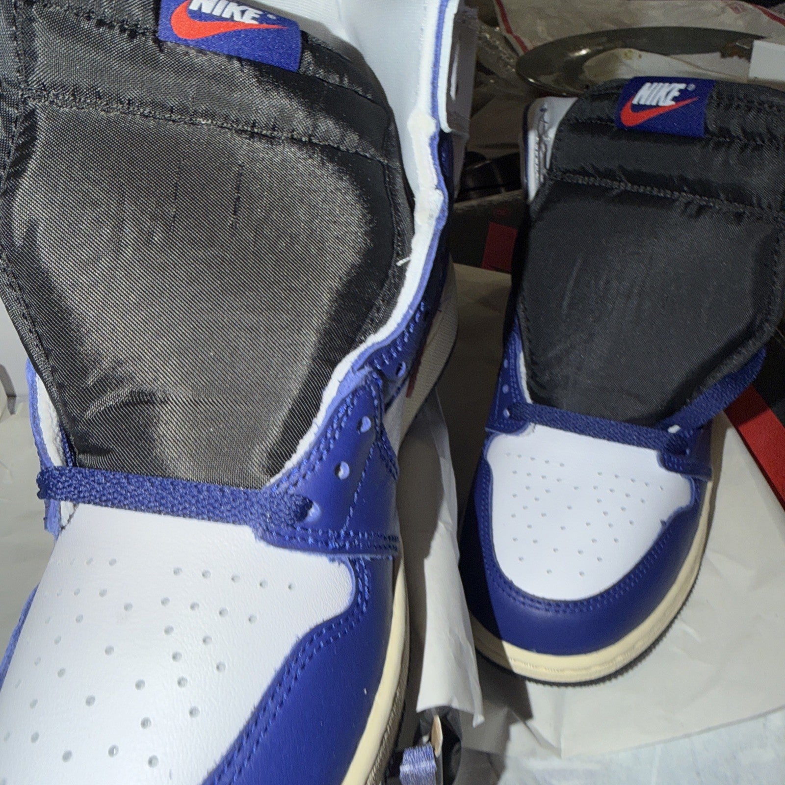 Air Jordan 1 Retro High Oh Gs White Black Neutral Grey Size 6.5Y Fd1437 100