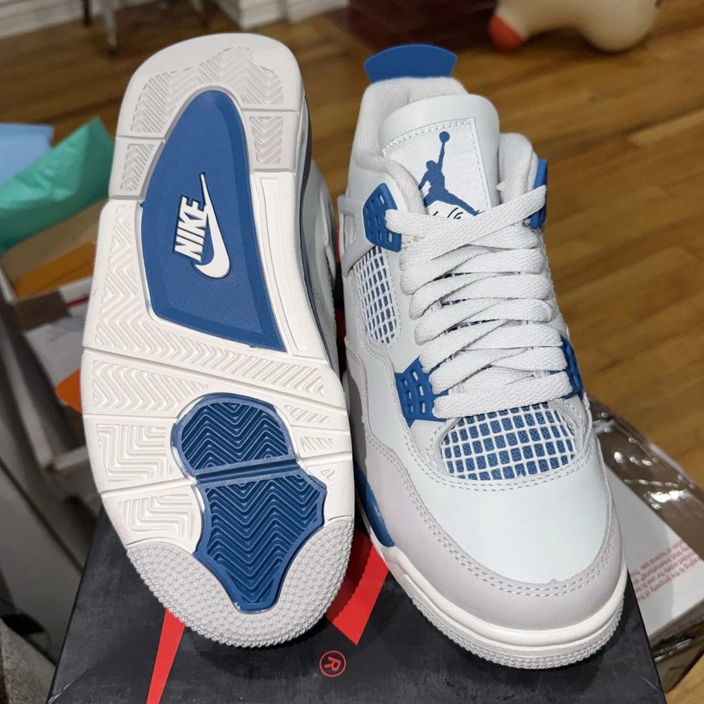 Nike Air Jordan 4 Retro Military Blue (GS) HF4281-141 Size 3.5Y Shoes