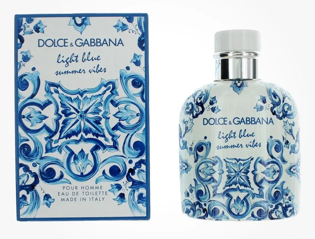 Dolce&Gabbana Men Light Blue Summer Vibes Pour Homme Eau de Toilette Spray 4.2Oz