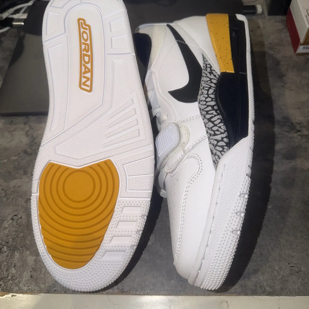 Nike Air Jordan Legacy 312 Size 10 Men White Yellow Ochre Black  Cement Shoes