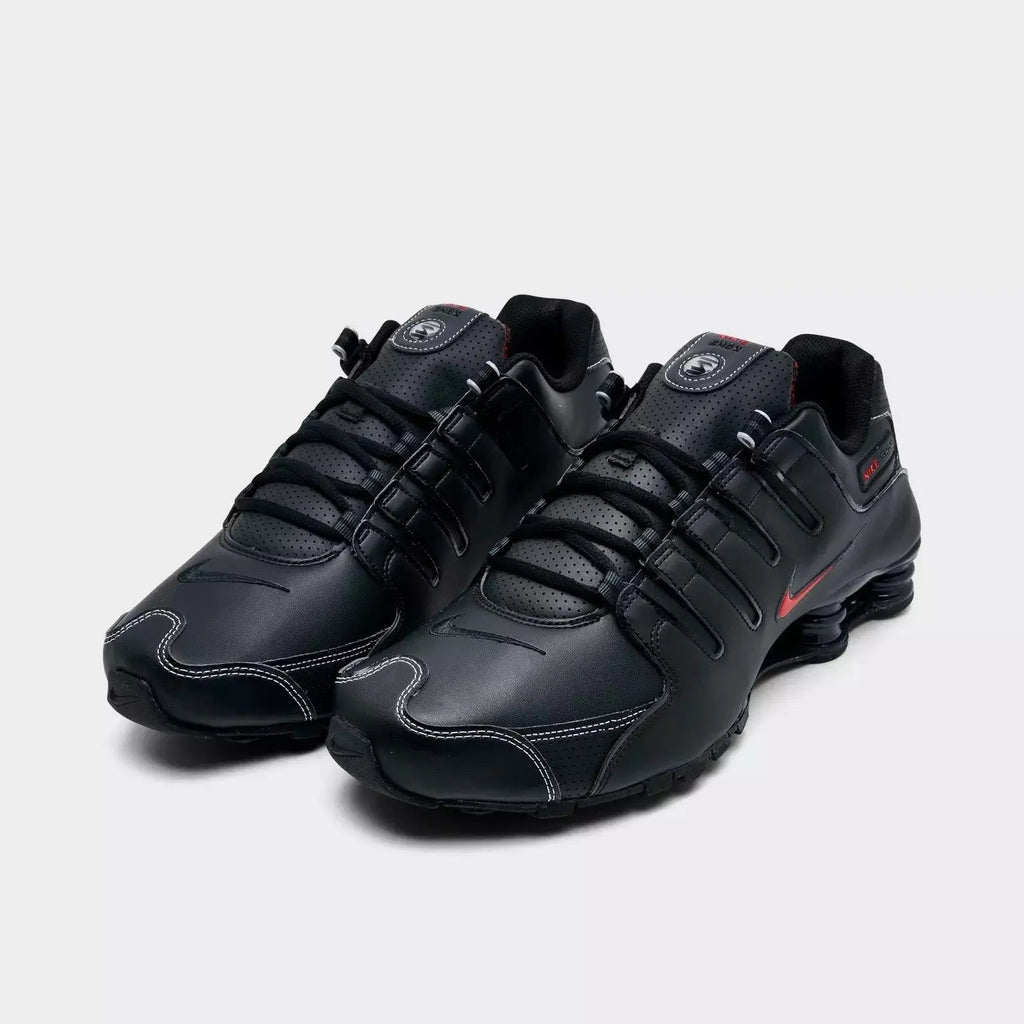 Nike Shox NZ Black Varsity Red Shoes Sneakers Size 9.5 Men