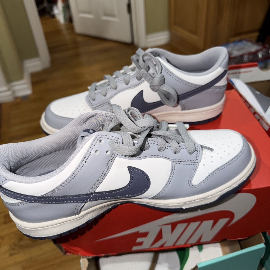 **NEW Nike Dunk Low Summit White Light Carbon Grey (FB9109 101) GS Size 7Y