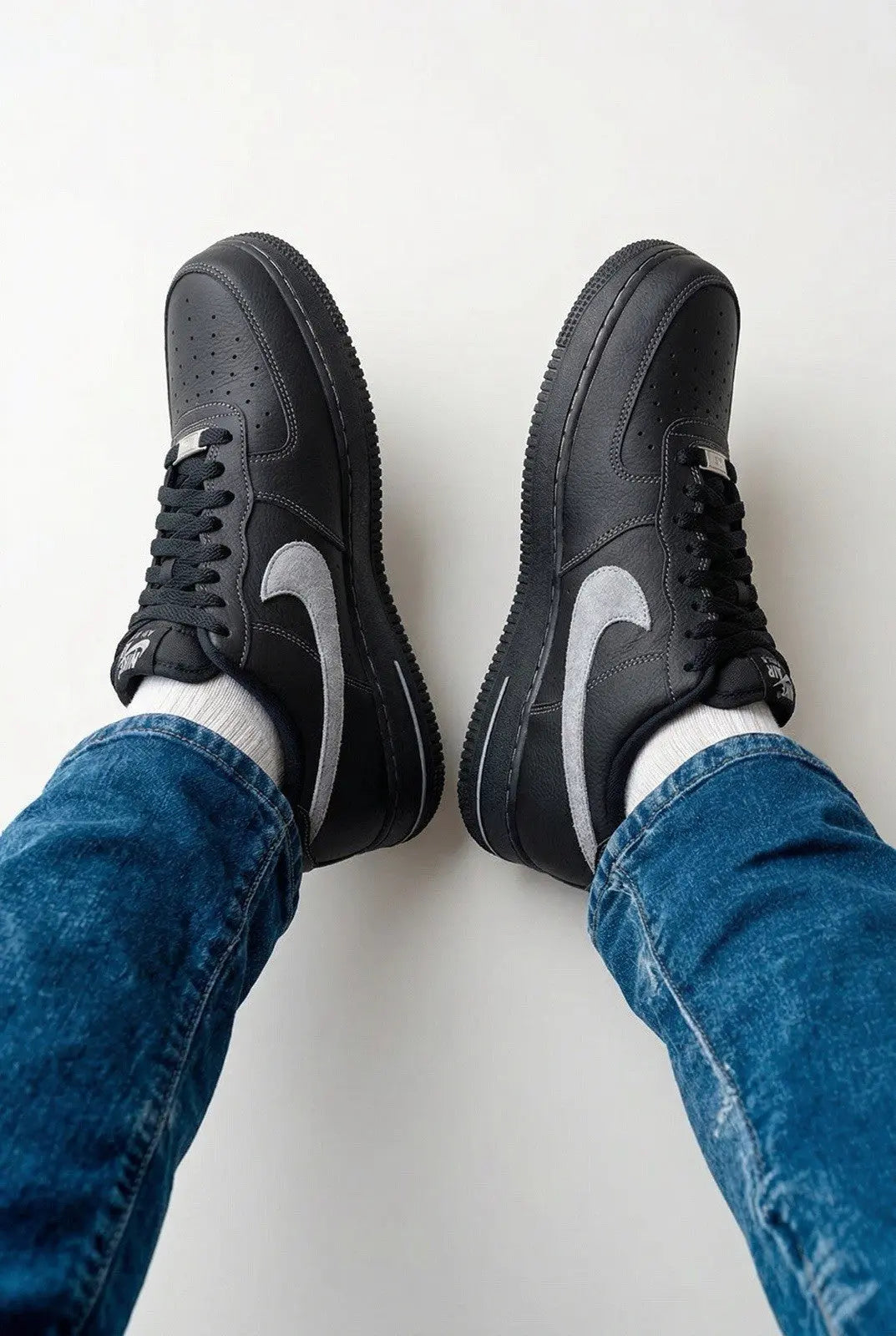 Nike Air Force 1 '07 LV8 Black/Wolf Grey-Black-Black (HQ2037 006) Shoes 11.5 Men
