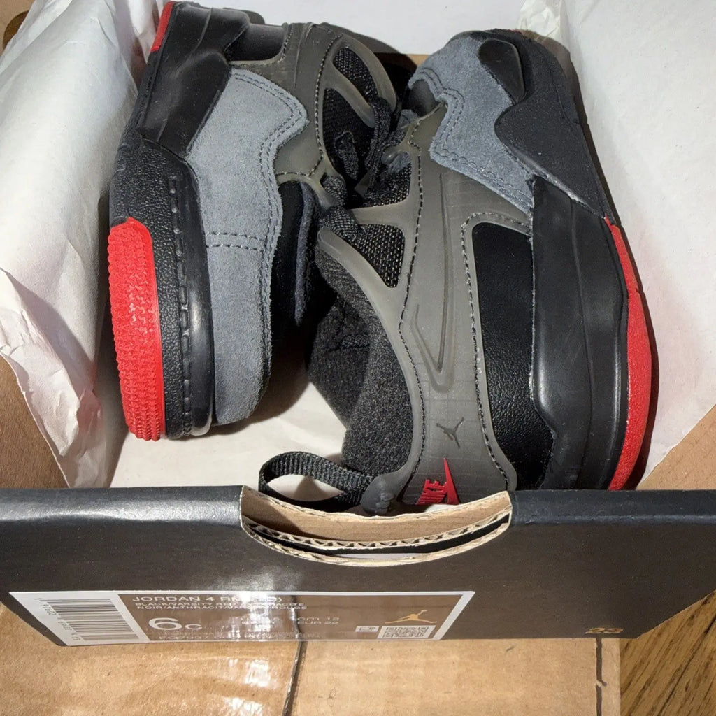 jordan 4 rm (TD)  black varsity red anthracite size 6C