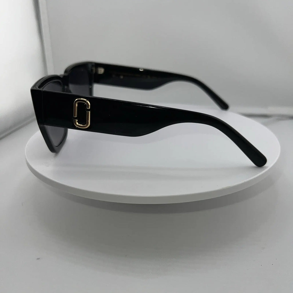 Marc Jacobs Square Logo Polarized Sunglasses Marc 646/S 08AWJ Black 57mm