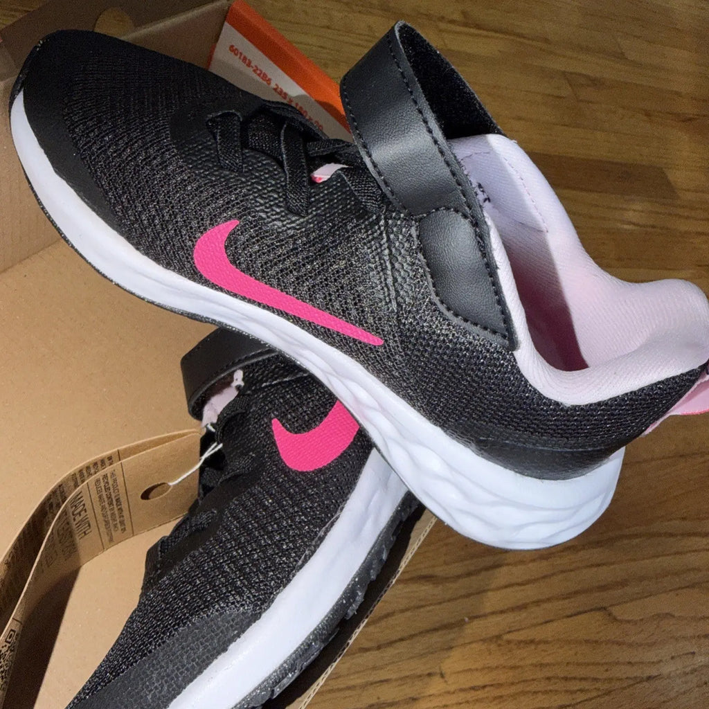 Nike Revolution 6 Black Pink Foam DD1095-007 Size 12C