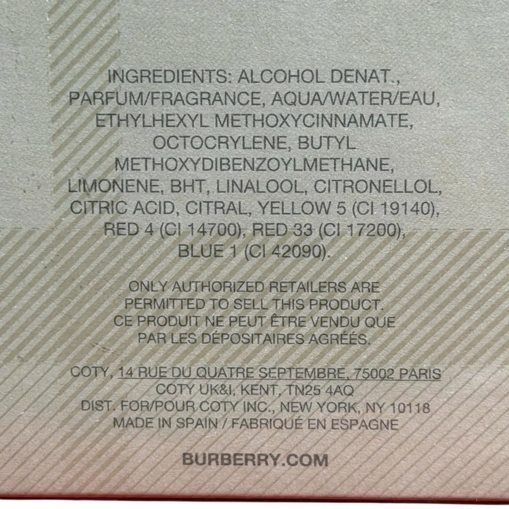 BURBERRY CLASSIC PERFUME  FOR WOMEN EDP  3.3 OZ ( AUTHENTIC)