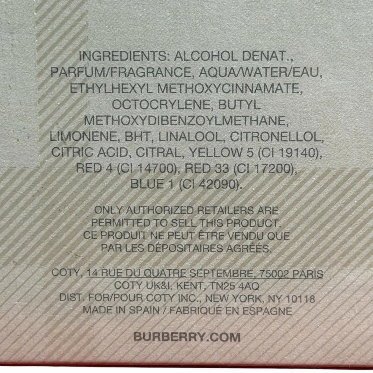 BURBERRY CLASSIC PERFUME  FOR WOMEN EDP  3.3 OZ ( AUTHENTIC)