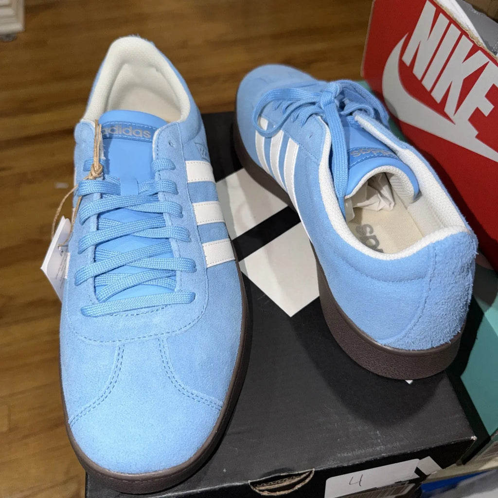 Size 9.5 - Adidas VL Court 2.0 Semi Blue Burst