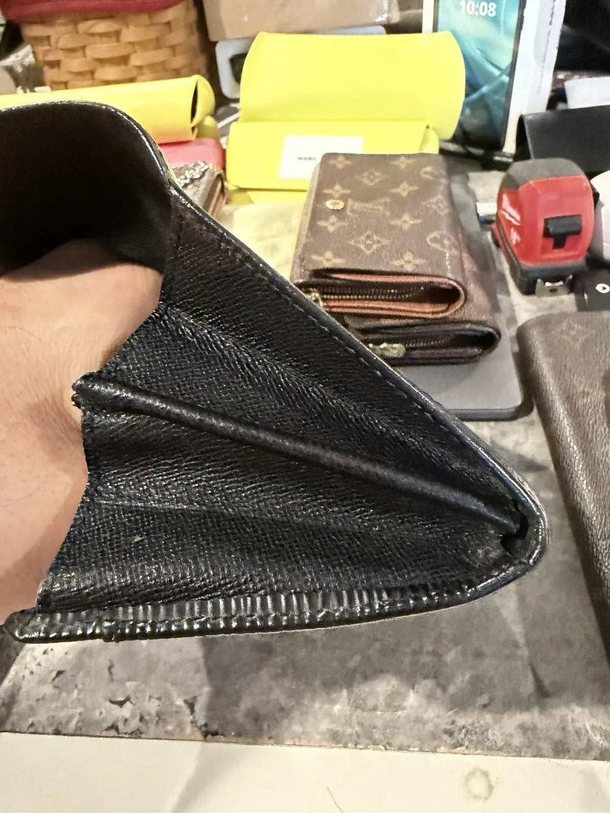 Louis Vuitton Black Epi Leather Wallet