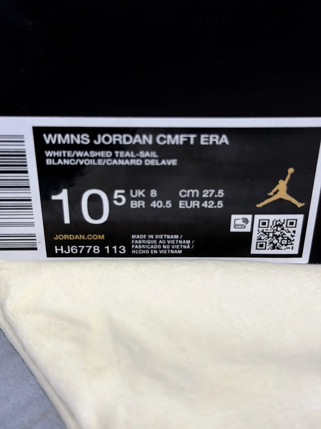 Air Jordan CMFT Era Washed Teal Size 10.5 W Shoes